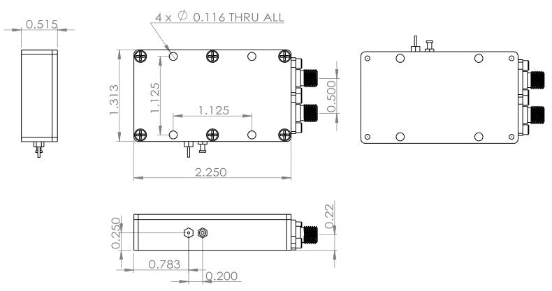 Block Up/Down Converter (2G~14GHz) w/ Fixed LO BUDC2G14GF