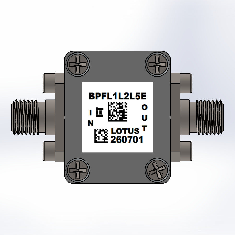 GNSS/GPS/GLONASS/BeiDou L1, L2, and L5 Band Pass Filter