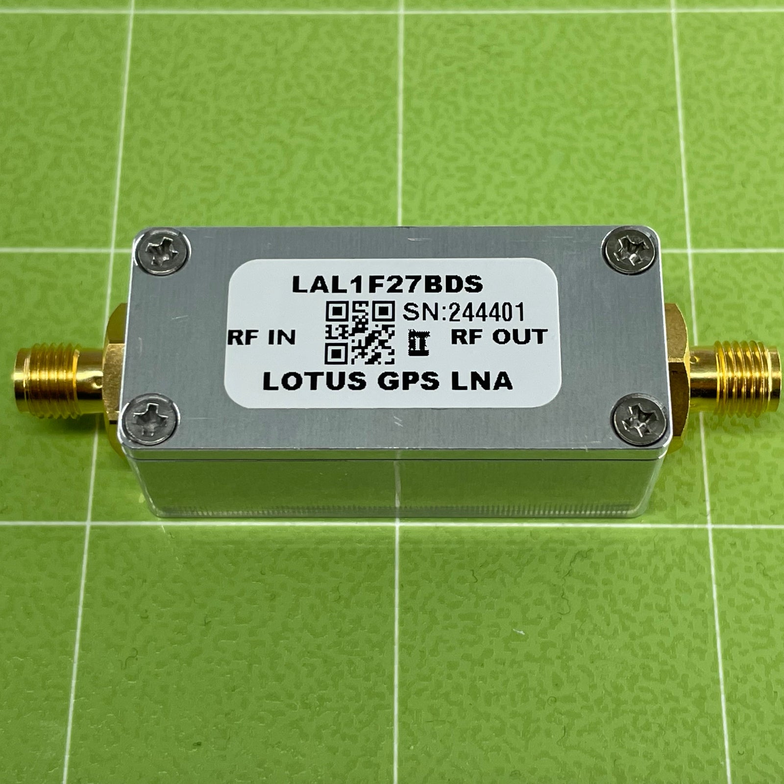 GPS/GNSS L1 & Galileo E1 Filtered Inline Low Noise Amplifier 1.7dB NF 28dB Gain SMA