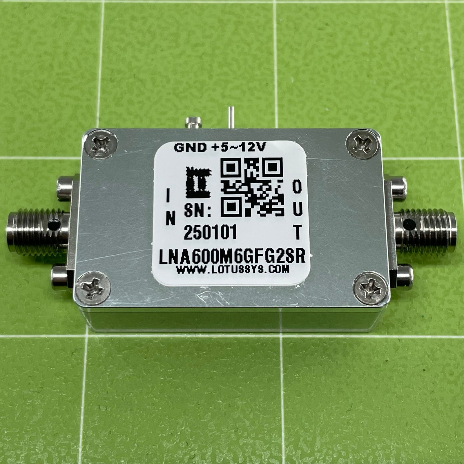 LNA (LNA600M6GFG2S) 0.9dB NF 0.6~6GHz 39dB Gain - 2 Stage High Gain