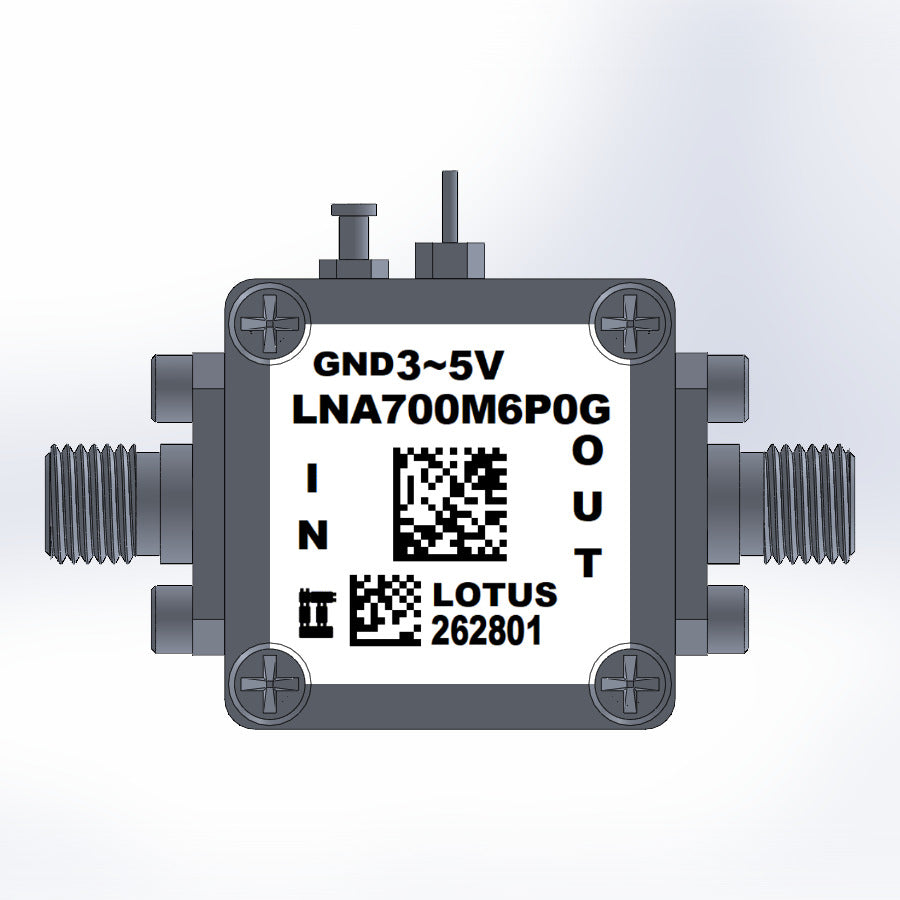 Low Noise Amplifier 0.4dB NF 0.7GHz to 6GHz 20dB Gain 20dBm P1dB SMA