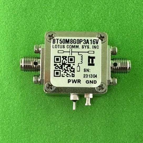Bias Tee Broadband 50 MHz to 8.2 GHz (Max. 300mA 16V DC)