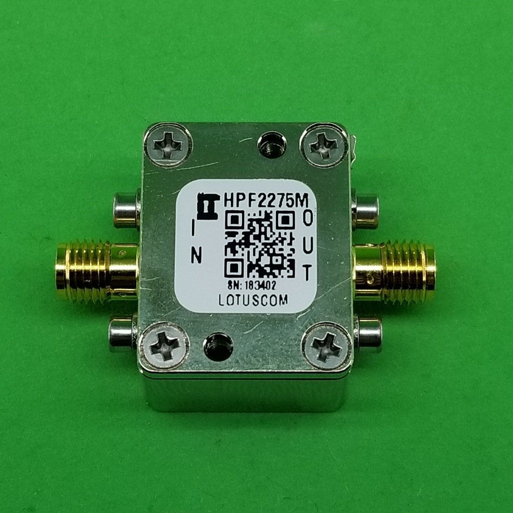 High Pass Filter (LTCC Construction) HPF2275M Pass Band 2450M - 7000MHz