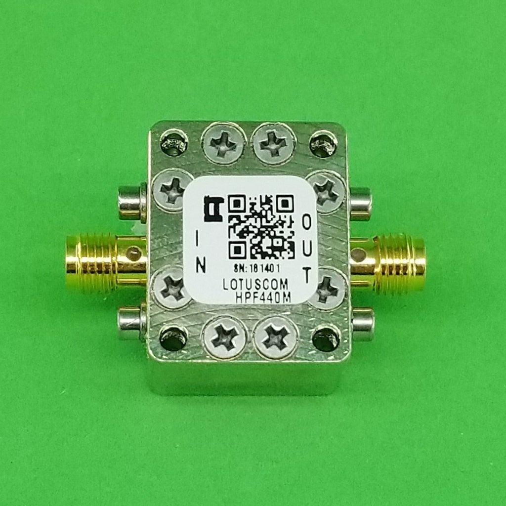 High Pass Filter (LTCC Construction) HPF440M Pass Band 500M - 2500MHz