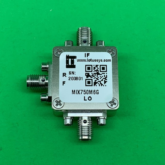 Passive Frequency Mixer (MIX750M6G) 750M - 6GHz RF and DC - 1.5G IF