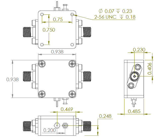 Frequency Divider by 2 (4G to 18 GHz) Wide Voltage FD24G18GR