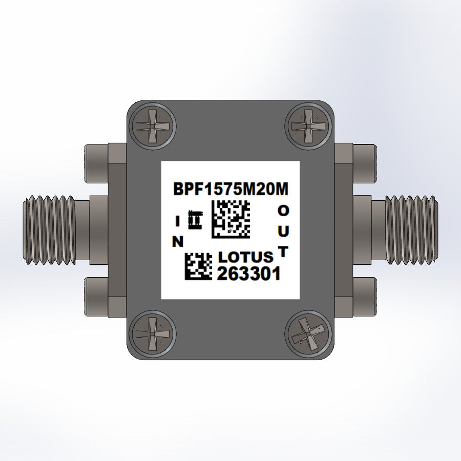 L1 GPS Band Pass Filter with 20MHz Bandwidth
