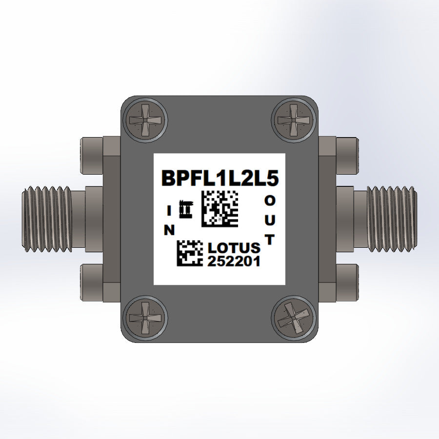 GNSS/GPS/GLONASS/BeiDou L1, L2, and L5 Band Pass Filter