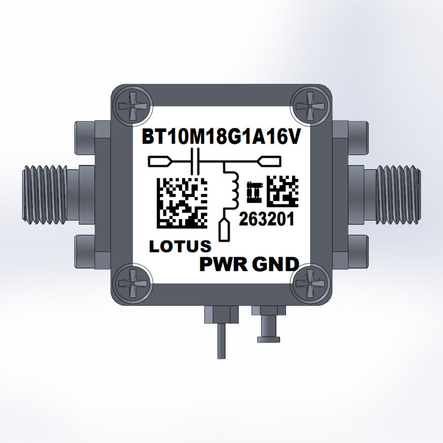 Bias Tee Broadband 10 MHz to 18 GHz (Max. 1A) 16V DC