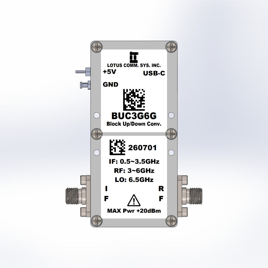 Block Up Converter 3G~6GHz RF 0.5G~3.5GHz IF