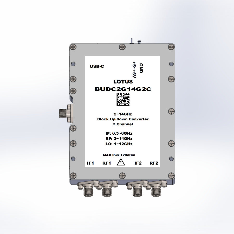 2 Channel Phase Coherent Block Up/Down Converter 2G~14GHz BUDC2G14G2C