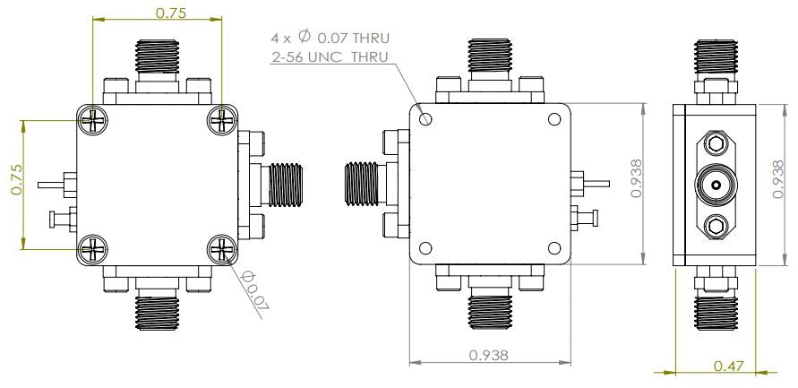 Bias Tee Broadband 10 MHz to 18 GHz (Max. 270mA) 16V DC