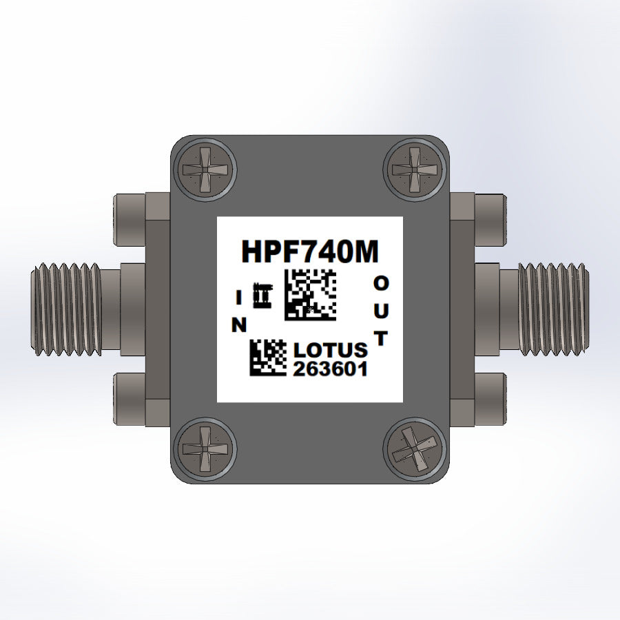 High Pass Filter (LTCC Construction) HPF740M Pass Band 780M - 2800MHz