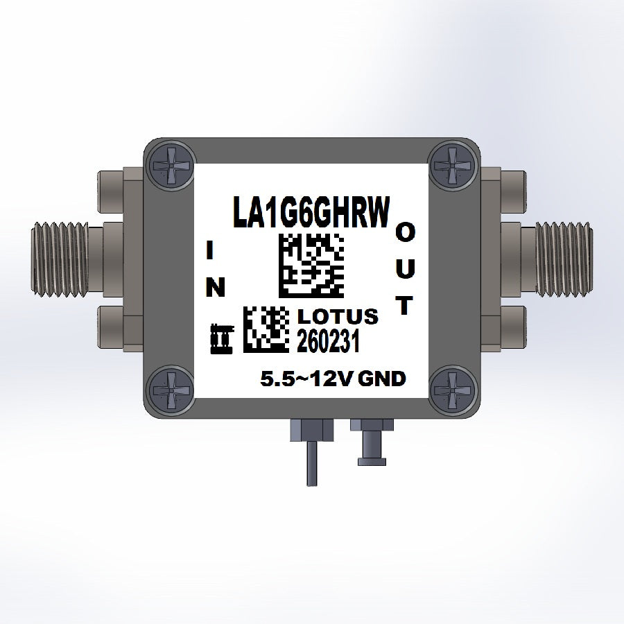 Low Noise Amplifier 1.0dB NF 1GHz to 6GHz 34dB Gain SMA