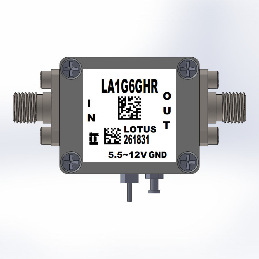 Low Noise Amplifier 1.0dB NF 1GHz to 6GHz 34dB Gain SMA