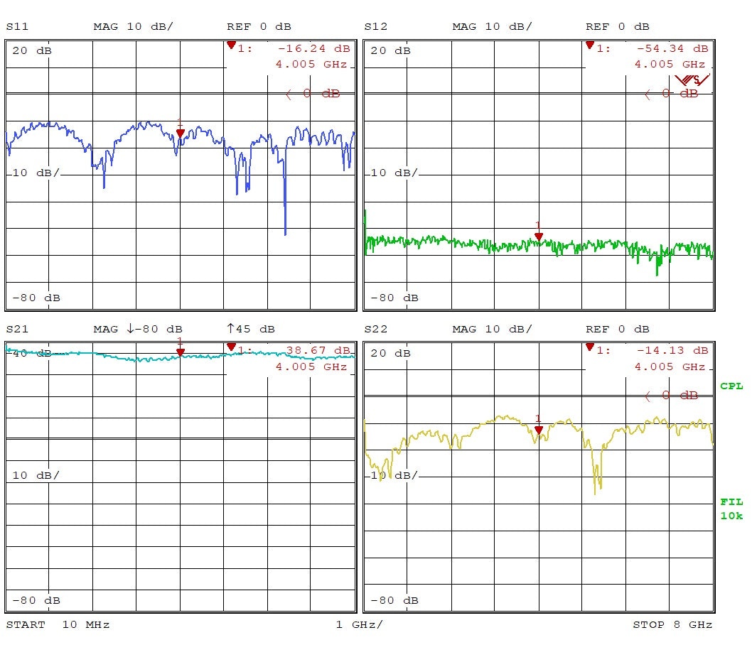 Low Noise Amplifier 1.8dB NF DC~8GHz 39dB Gain SMA