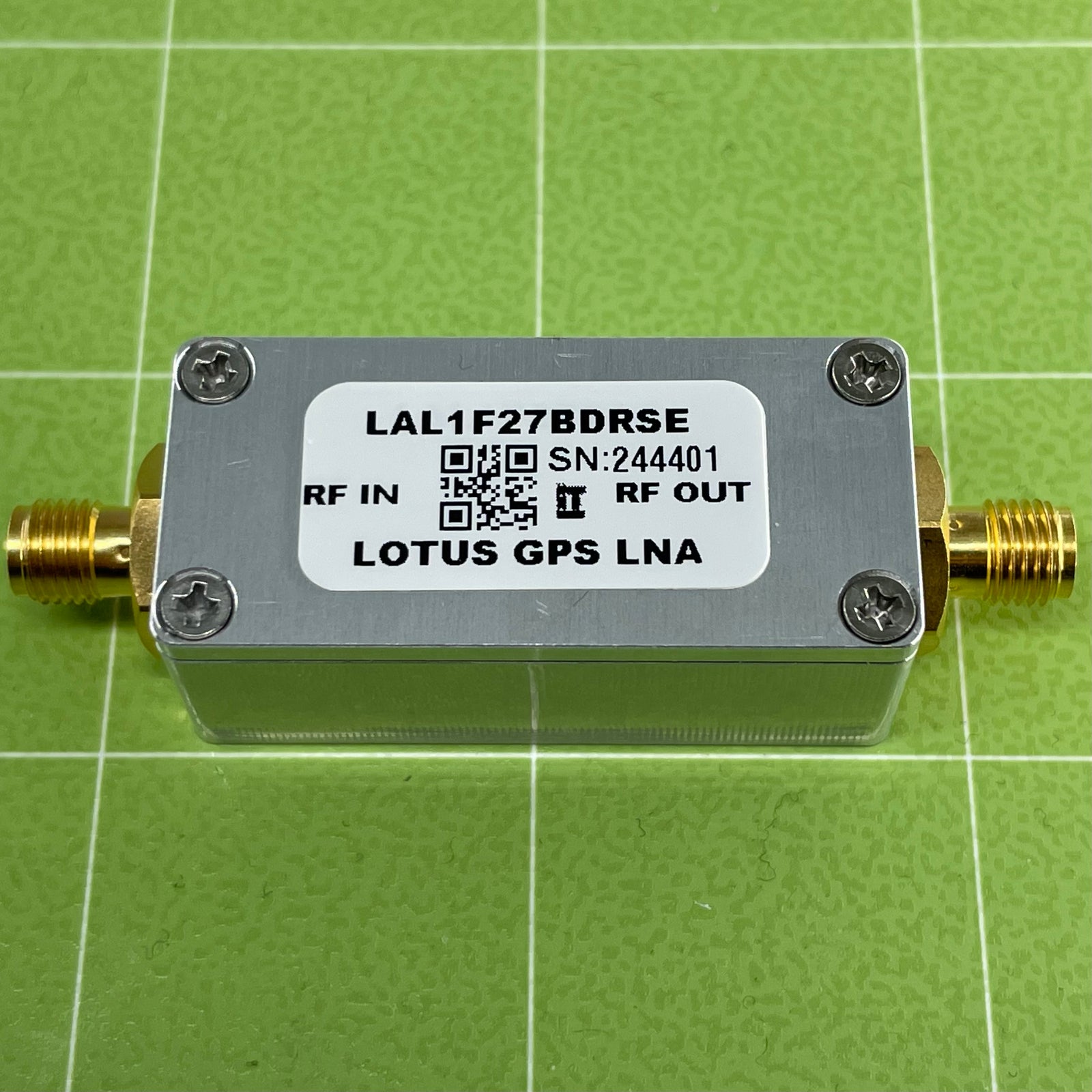 GPS/GNSS L1 & Galileo E1 Filtered Inline Low Noise Amplifier 1.7dB NF 28dB Gain SMA