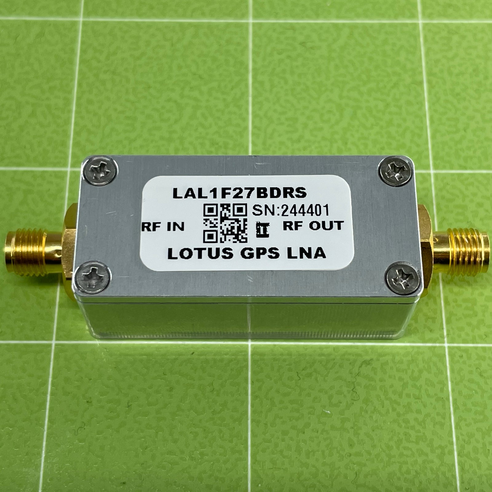 GPS/GNSS L1 & Galileo E1 Filtered Inline Low Noise Amplifier 1.7dB NF 28dB Gain SMA