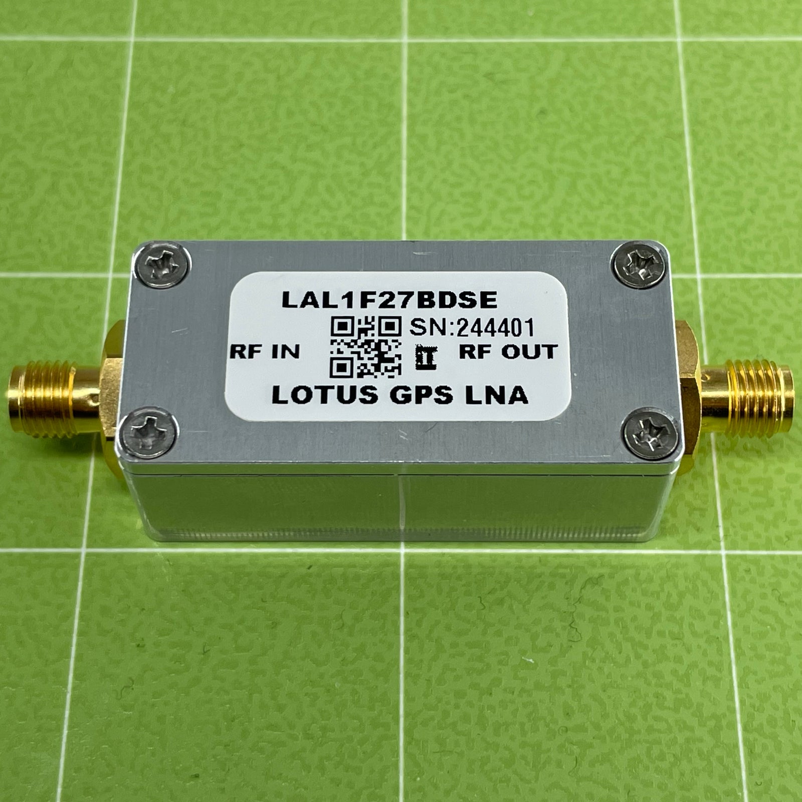 GPS/GNSS L1 & Galileo E1 Filtered Inline Low Noise Amplifier 1.7dB NF 28dB Gain SMA