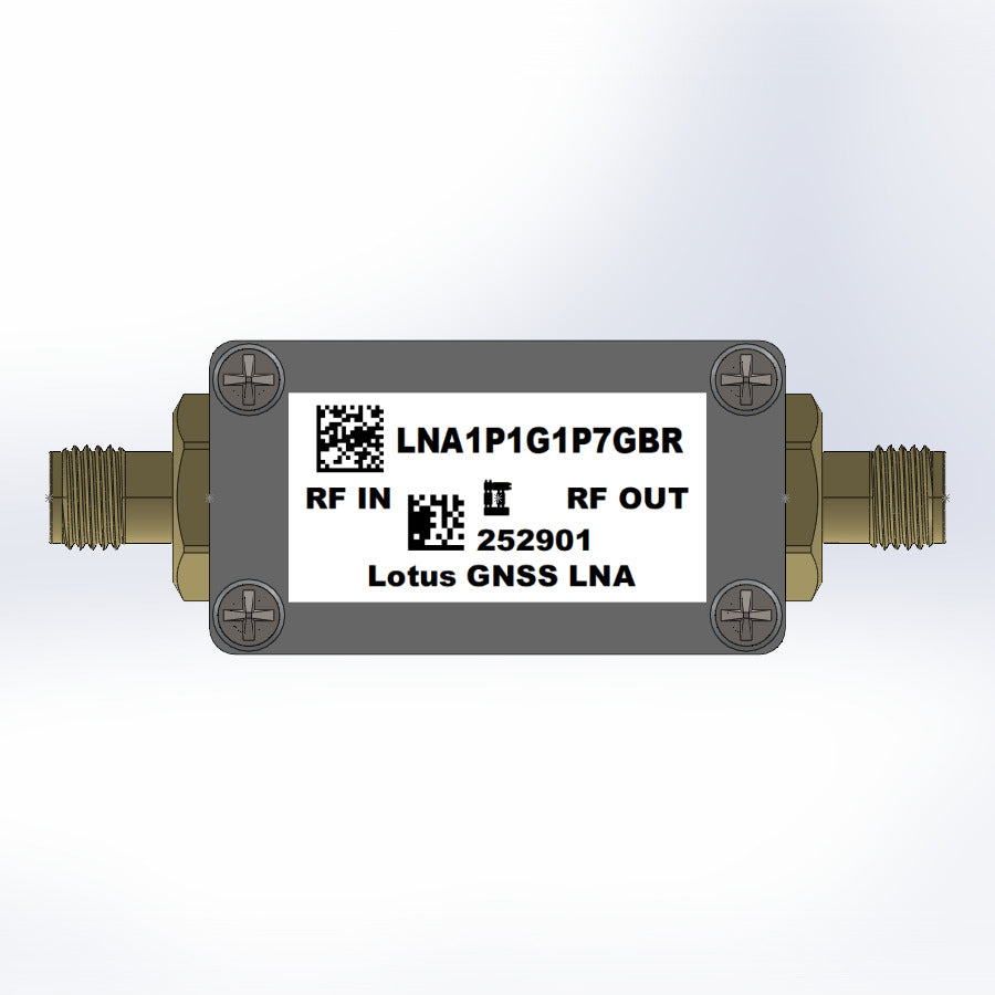 GPS/GNSS Low Noise Amplifier 0.6dB NF 1.1G-1.7GHz 29dB Gain 20dBm P1dB SMA