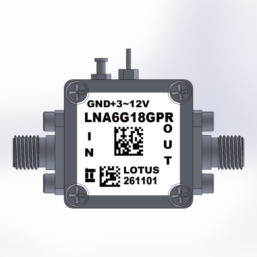 Low Noise Amplifier1.2dB NF 6GHz to 18GHz 21dB Gain Positive Gain Slope Wide Voltage
