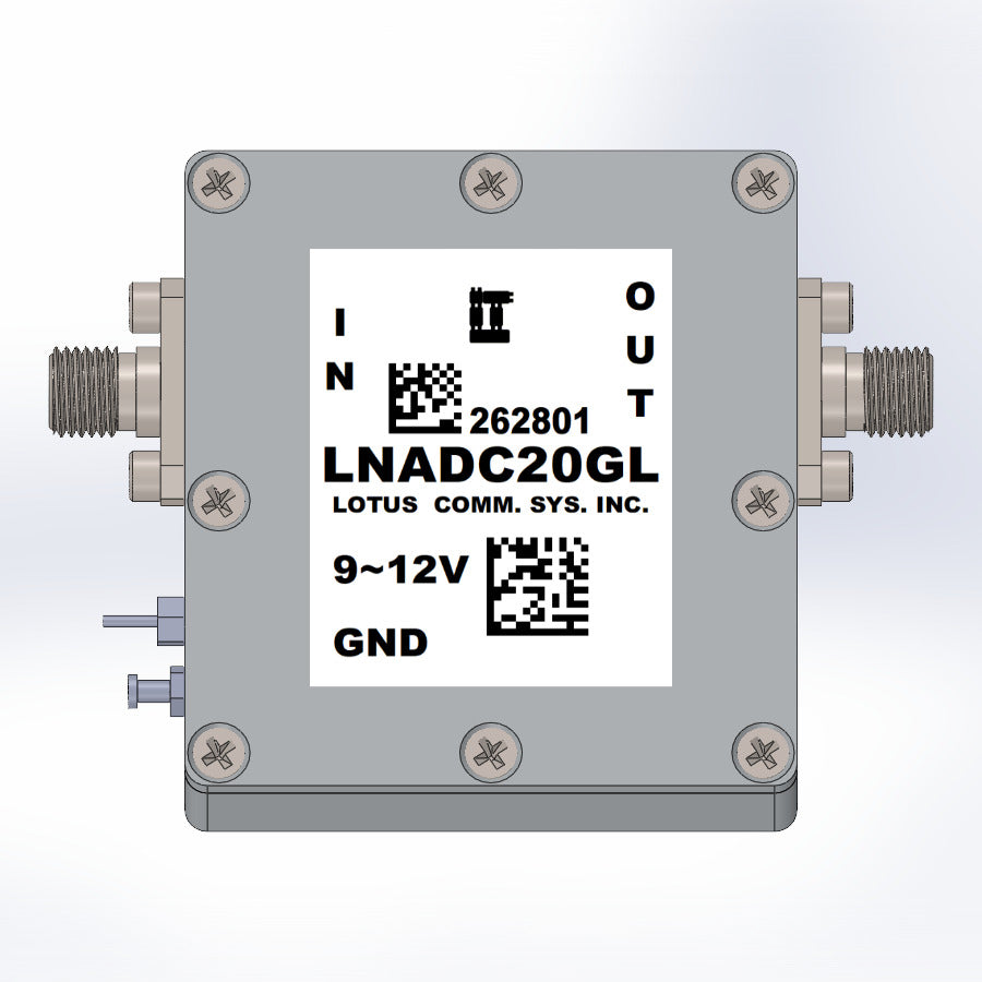 Low Noise Amplifier 1.9dB NF DC~20GHz 15dB Gain 25dBm P1dB 2.92mm Connector