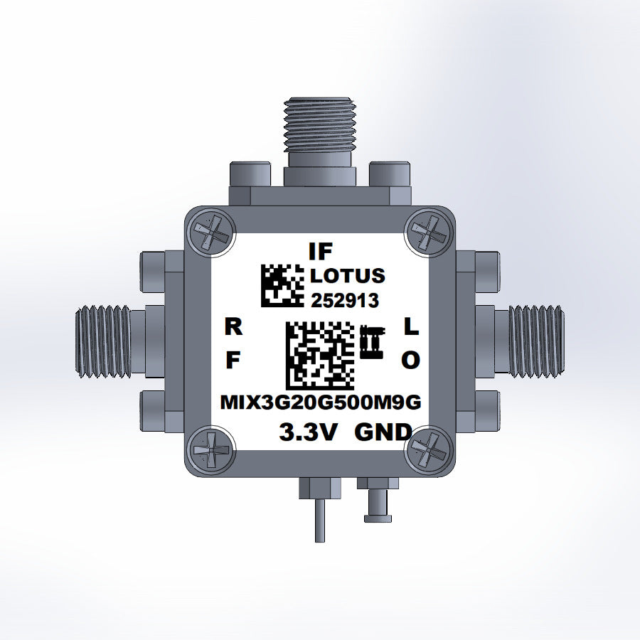 Active Frequency Mixer (MIX3G20G500M9G) 3~20GHz RF and 500M - 9G IF (LTC5553)