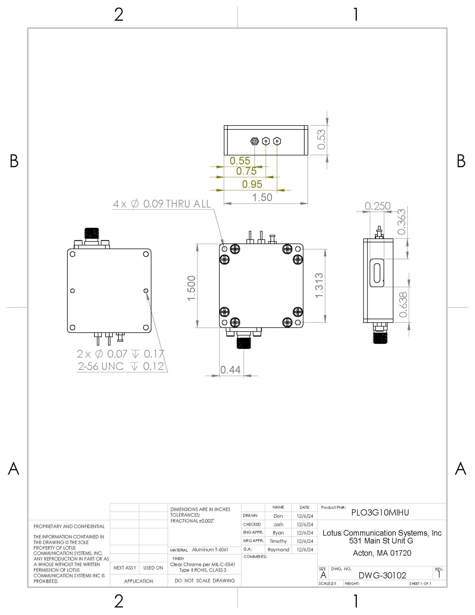 USB 1.5~3 GHz Phase Locked Oscillator 10 MHz Internal Ref. High RF Output