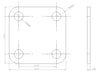 6UDD3W6S1A2 Enclosure Kit for 0.030"/0.8mm PCB (size 0.5625"x0.5625") 2 SMA Active 0.58" Height