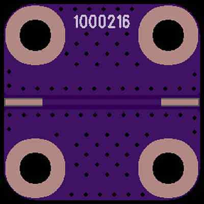 Develop PCB Coplanar Waveguide (0.5625"x0.5625"x0.062")