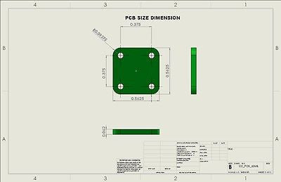 6UDD6W6S1A1 Enclosure Kit for 0.062"/1.6mm PCB (size 0.5625"x0.5625") 1 SMA Active 0.58" Height