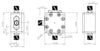 Passive Frequency Mixer (MIX750M4P2G) 750M - 4.2GHz RF and DC - 1.5G IF