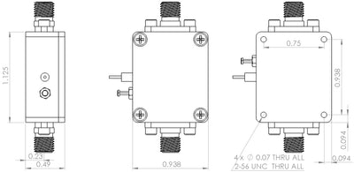 Low Noise Amplifier 0.4dB NF 0.7~6GHz 40dB Gain 20dBm P1dB SMA - 2 Stage High Gain