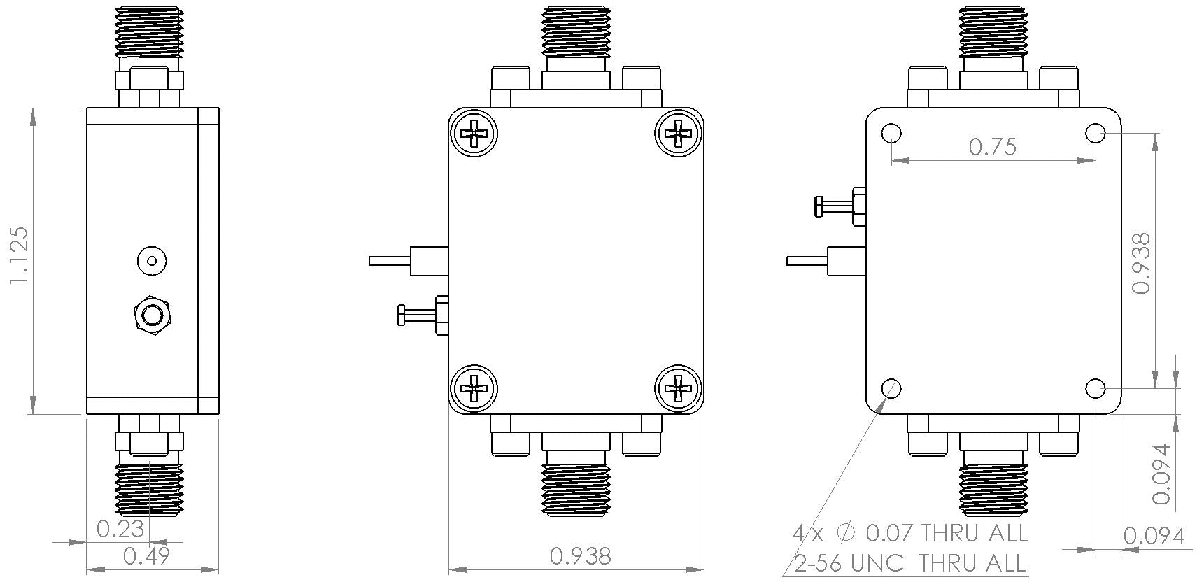 Gain Block Gain Block Amplifier 4.3dB NF DC to 12GHz 16dB Gain 15dBm P1dB SMA ...