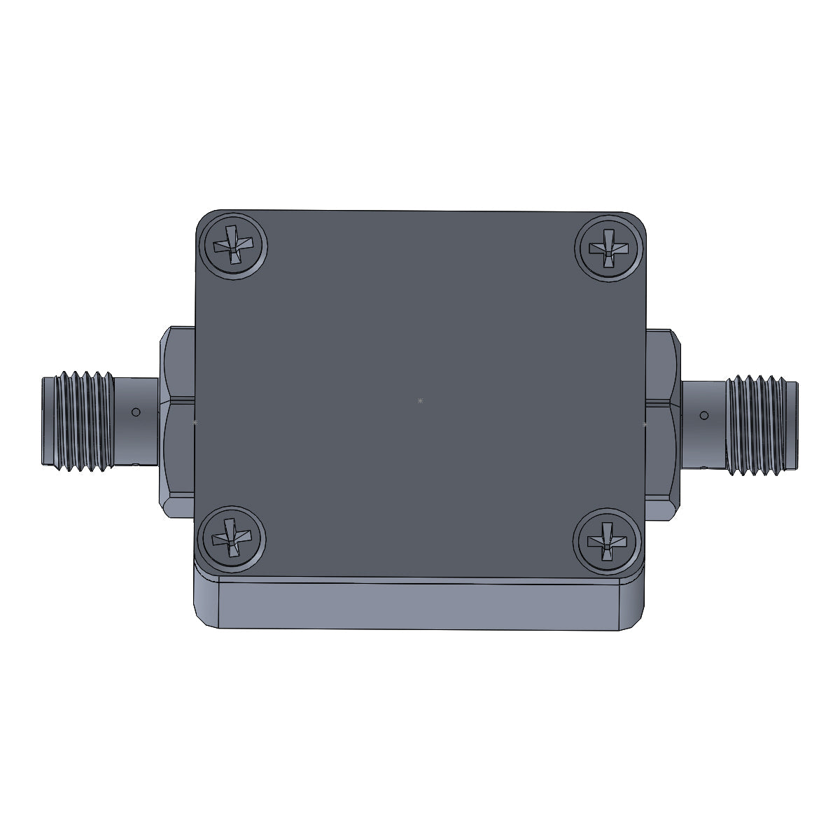 6UED4W6H52SMAP2W Enclosure Kit for 0.040"/1mm PCB (size 3/4"x9/16") 2 SMA 0.6" Height