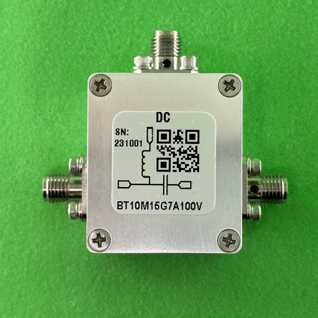 Bias Tee Broadband 10 MHz to 15 GHz (Max. 7A 100V DC)