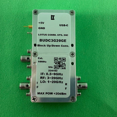 Software Defined Block Up/Down Converter 3G~20GHz External 10MHz Reference