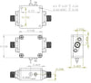 Gain Block Amplifier 4dB NF 7G to 15GHz 15dB Gain 15dBm P1dB SMA +5.5~12V