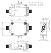 Low Noise Amplifier 1.0dB NF 50M~500MHz 23dB Gain 20dBm P1dB SMA