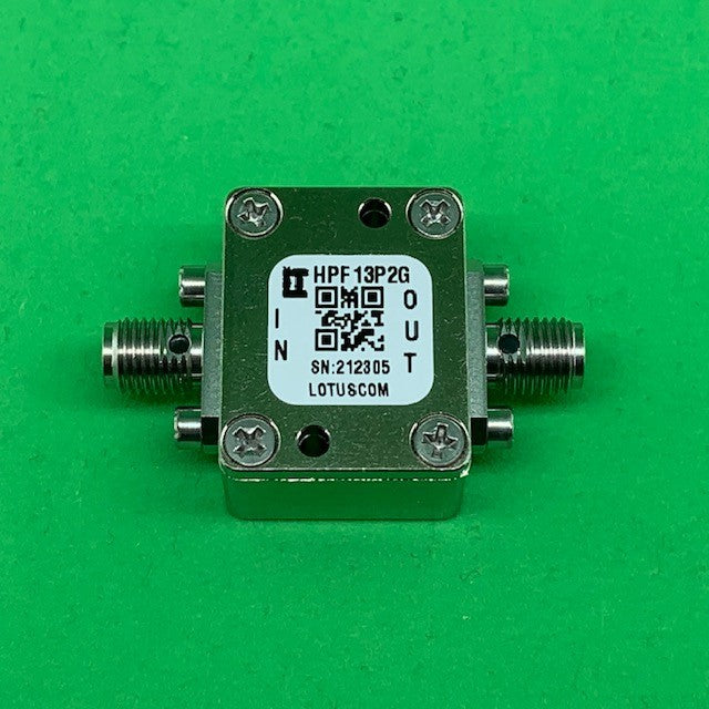High Pass Filter (LTCC Construction) HPF13P2G Pass Band 14.3G - 18.5 GHz