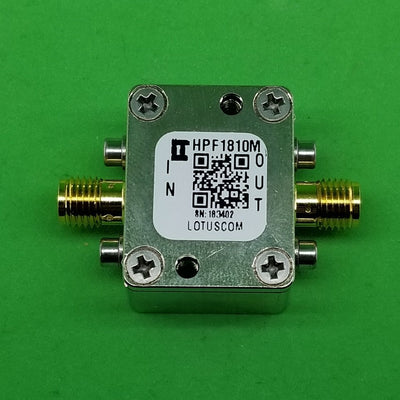 High Pass Filter (LTCC Construction) HPF1810M Pass Band 1900M - 5500MHz