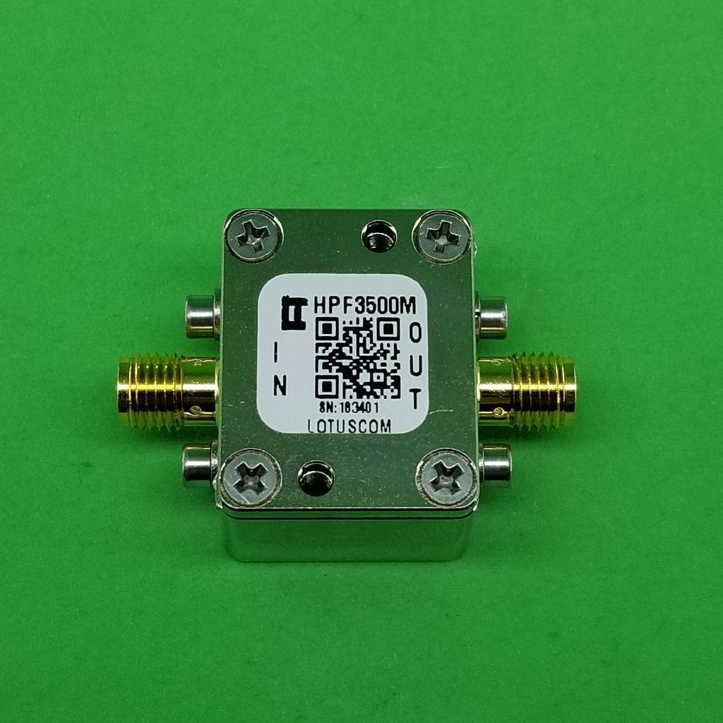 High Pass Filter (LTCC Construction) HPF3500M Pass Band 3.9G - 9.8GHz