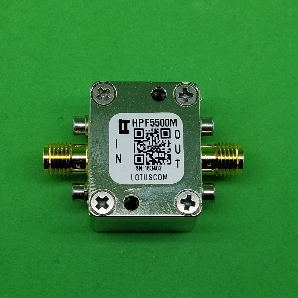 High Pass Filter (LTCC Construction) HPF5500M Pass Band 6G - 11.5GHz