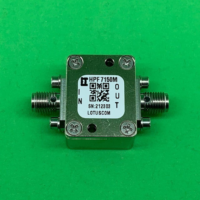High Pass Filter (LTCC Construction) HPF7150M Pass Band 7.9G - 11GHz