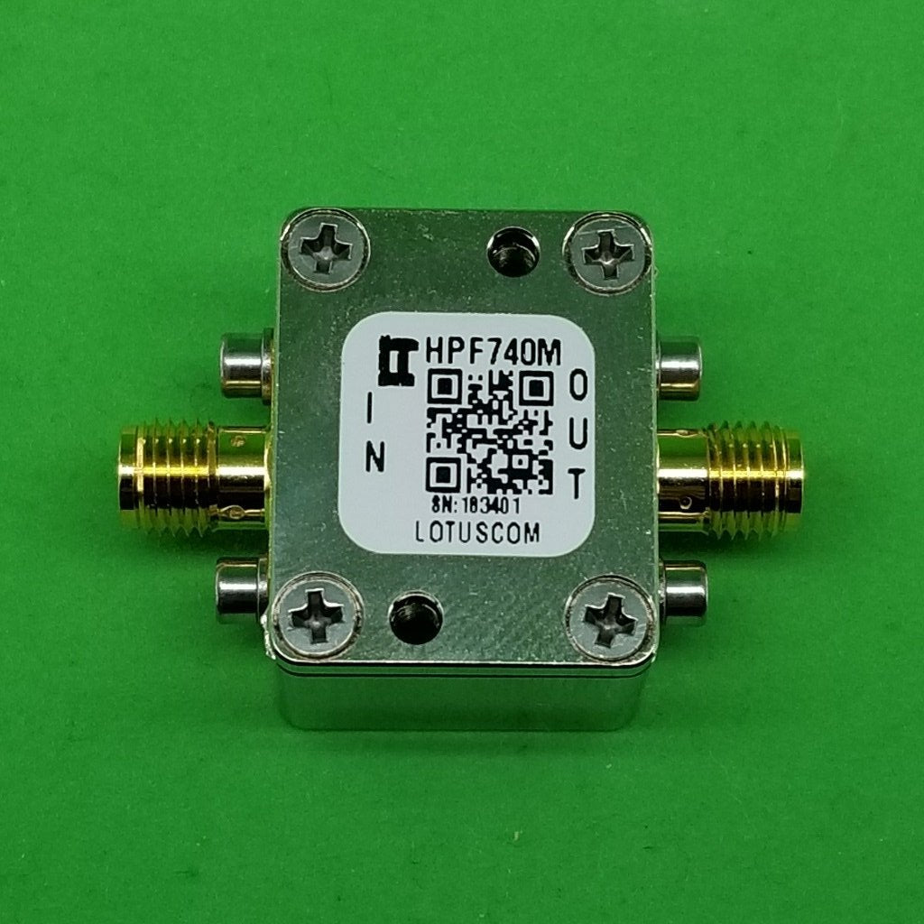 High Pass Filter (LTCC Construction) HPF740M Pass Band 780M - 2800MHz