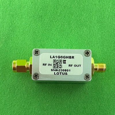 Broadband Low Noise Amplifier 2-Stage Flat Gain 1-6 GHz with Bias Tee