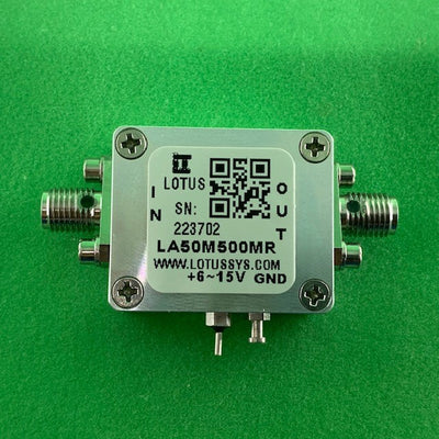 Low Noise Amplifier 1.0dB NF 50M~500MHz 23dB Gain 20dBm P1dB SMA