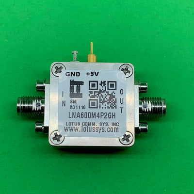 Low Noise Amplifier 0.67dB NF 600MHz to 4.2GHz 19dB Gain 21dbm P1dB 2dB Flat Gain SMA