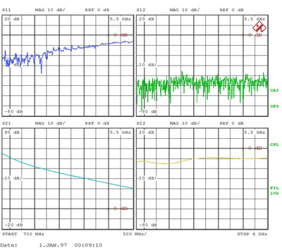 Low Noise Amplifier 0.4dB NF 0.7~6GHz 40dB Gain 20dBm P1dB SMA - 2 Stage High Gain