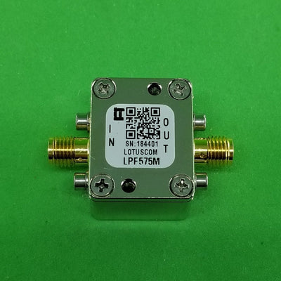 Low Pass Filter LPF575M (LTCC Construction) Pass Band DC-575 MHz